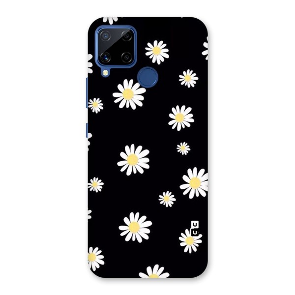 Simple Sunflowers Pattern Glass Back Case for Realme Narzo 30A