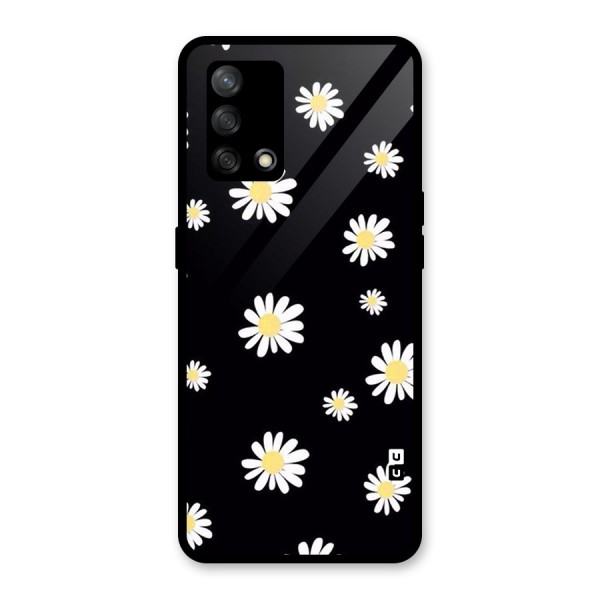 Simple Sunflowers Pattern Glass Back Case for Oppo F19