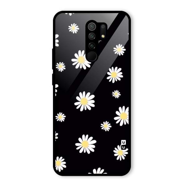 Simple Sunflowers Pattern Glass Back Case for Redmi 9 Prime