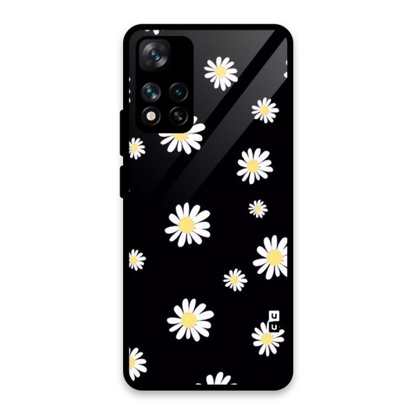 Simple Sunflowers Pattern Glass Back Case for Xiaomi 11i HyperCharge 5G