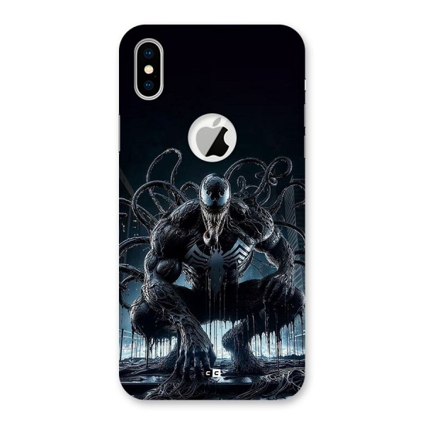 Sitting Venom Back Case for iPhone XS Logo Cut