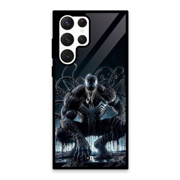 Sitting Venom Glass Back Case for Galaxy S22 Ultra 5G