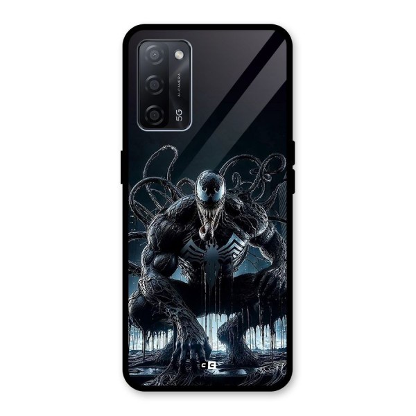 Sitting Venom Glass Back Case for Oppo A53s 5G