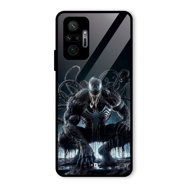 Sitting Venom Glass Back Case for Redmi Note 10 Pro Max