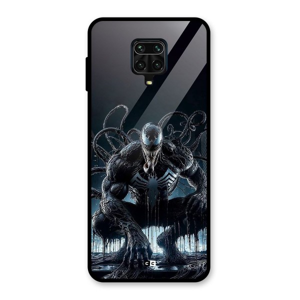Sitting Venom Glass Back Case for Redmi Note 9 Pro Max