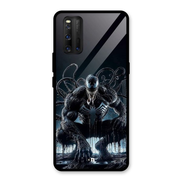 Sitting Venom Glass Back Case for Vivo iQOO 3