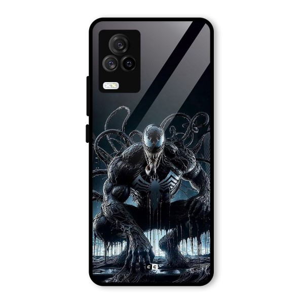 Sitting Venom Glass Back Case for Vivo iQOO 7 Legend 5G
