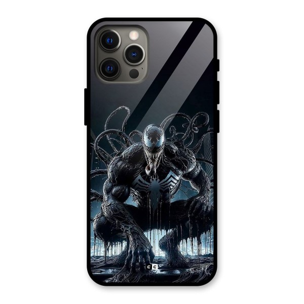 Sitting Venom Glass Back Case for iPhone 12 Pro Max