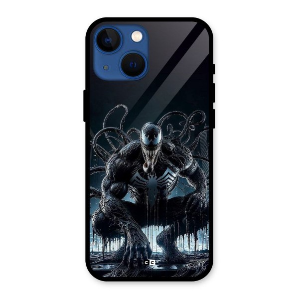 Sitting Venom Glass Back Case for iPhone 13 Mini