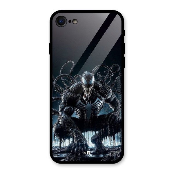 Sitting Venom Glass Back Case for iPhone SE 2022