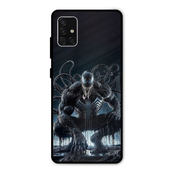 Sitting Venom Metal Back Case for Galaxy A51