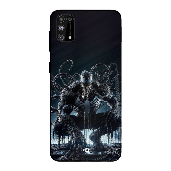 Sitting Venom Metal Back Case for Galaxy F41