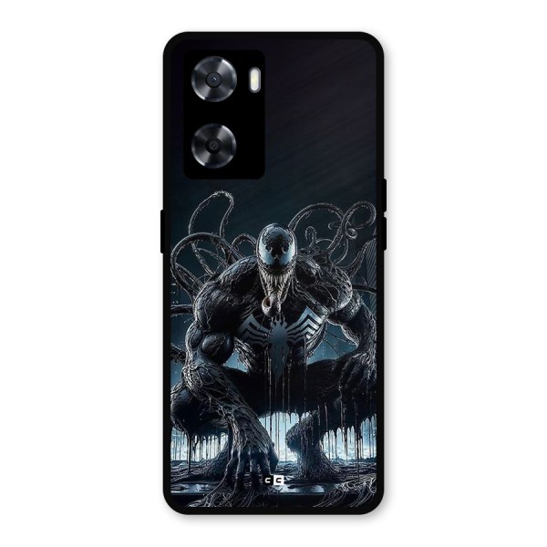 Sitting Venom Metal Back Case for Oppo A57 2022