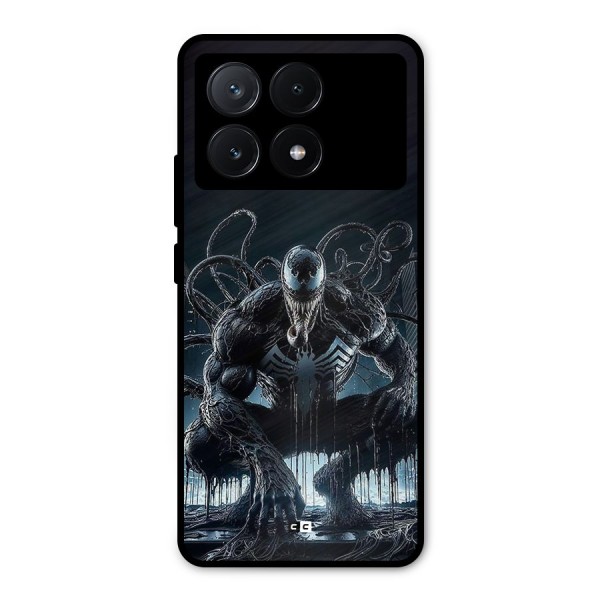 Sitting Venom Metal Back Case for Poco X6 Pro