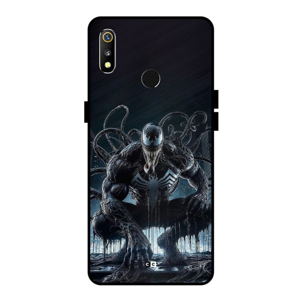 Sitting Venom Metal Back Case for Realme 3