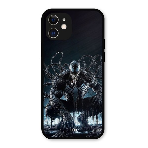 Sitting Venom Metal Back Case for iPhone 12