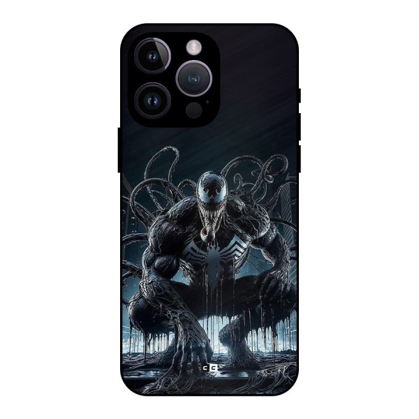 Sitting Venom Metal Back Case for iPhone 14 Pro Max