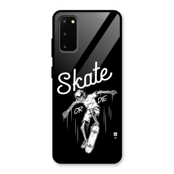 Skate Or Die Glass Back Case for Galaxy S20