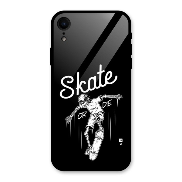 Skate Or Die Glass Back Case for iPhone XR