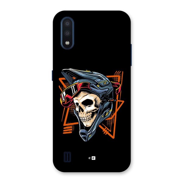 Skull Helmet Back Case for Galaxy M01