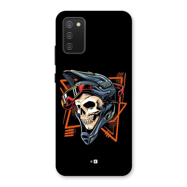 Skull Helmet Back Case for Galaxy M02s