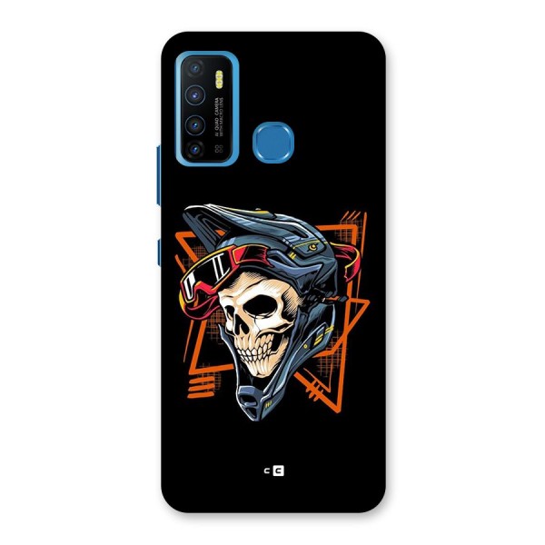 Skull Helmet Back Case for Infinix Hot 9