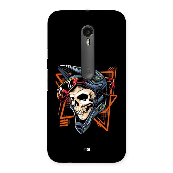 Skull Helmet Back Case for Moto G3
