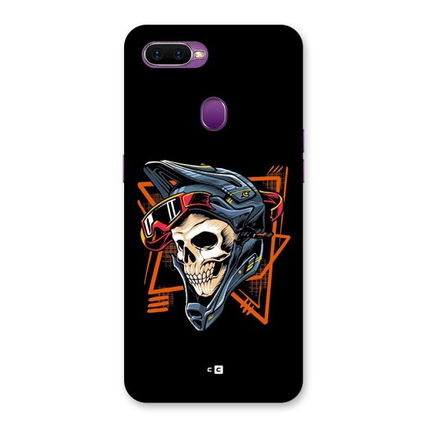 Skull Helmet Back Case for Oppo F9