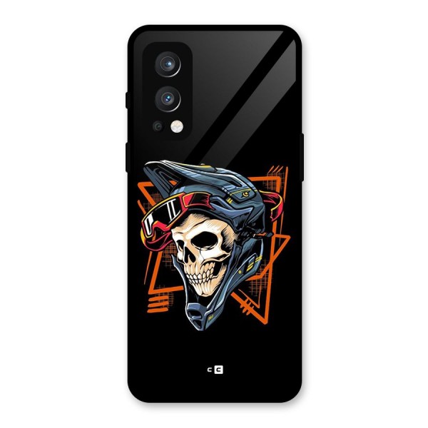 Skull Helmet Glass Back Case for OnePlus Nord 2 5G