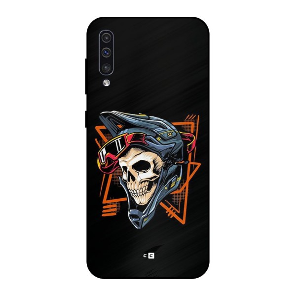 Skull Helmet Metal Back Case for Galaxy A30s
