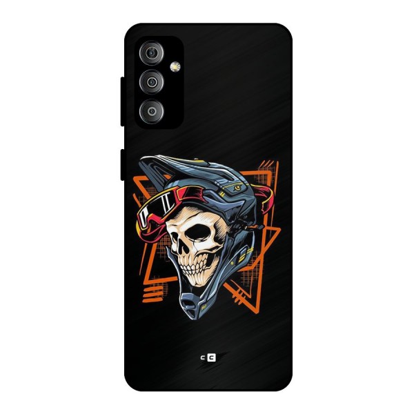 Skull Helmet Metal Back Case for Galaxy F23