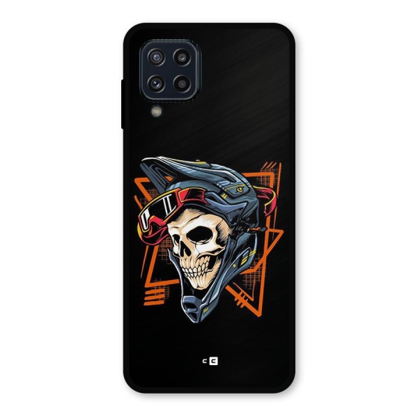 Skull Helmet Metal Back Case for Galaxy M32