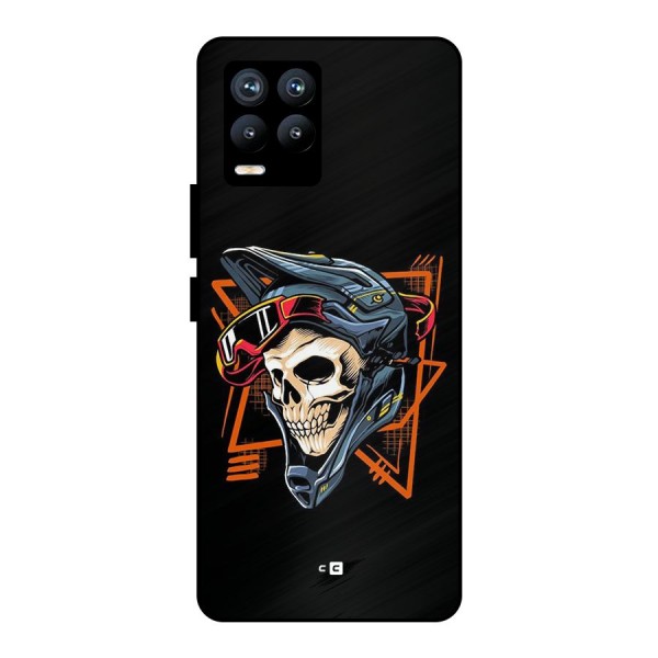 Skull Helmet Metal Back Case for Realme 8 Pro