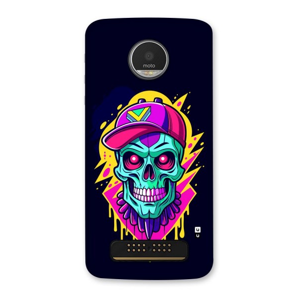 Skull In Cap Back Case for Moto Z Play