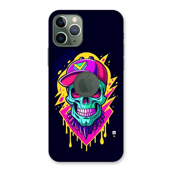 Skull In Cap Back Case for iPhone 11 Pro Logo Cut