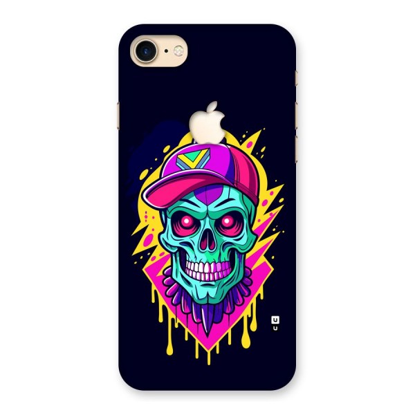 Skull In Cap Back Case for iPhone 7 Apple Cut