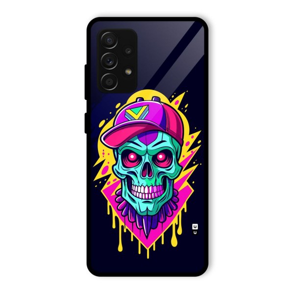 Skull In Cap Glass Back Case for Galaxy A53 5G