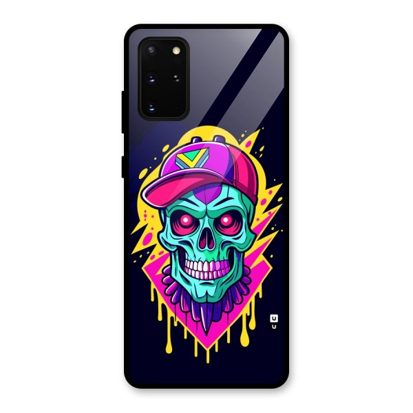 Skull In Cap Glass Back Case for Galaxy S20 Plus