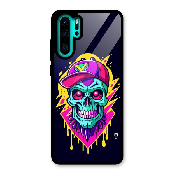 Skull In Cap Glass Back Case for Huawei P30 Pro