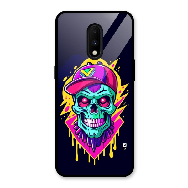 Skull In Cap Glass Back Case for OnePlus 7