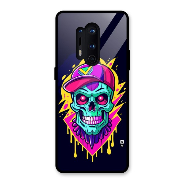 Skull In Cap Glass Back Case for OnePlus 8 Pro