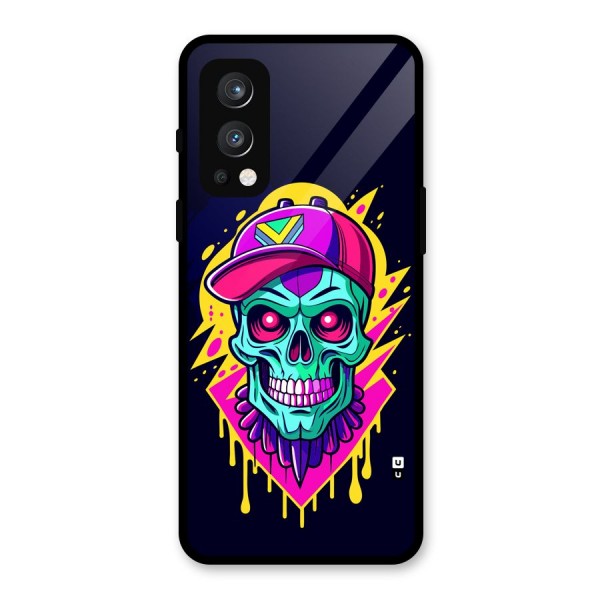 Skull In Cap Glass Back Case for OnePlus Nord 2 5G