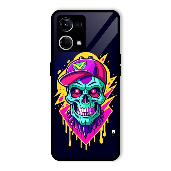 Skull In Cap Glass Back Case for Oppo F21s Pro 4G