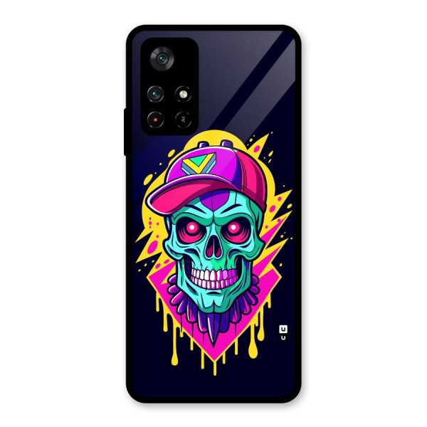 Skull In Cap Glass Back Case for Poco M4 Pro 5G