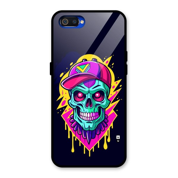 Skull In Cap Glass Back Case for Realme C2