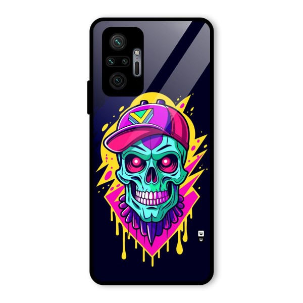 Skull In Cap Glass Back Case for Redmi Note 10 Pro Max