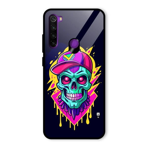 Skull In Cap Glass Back Case for Redmi Note 8