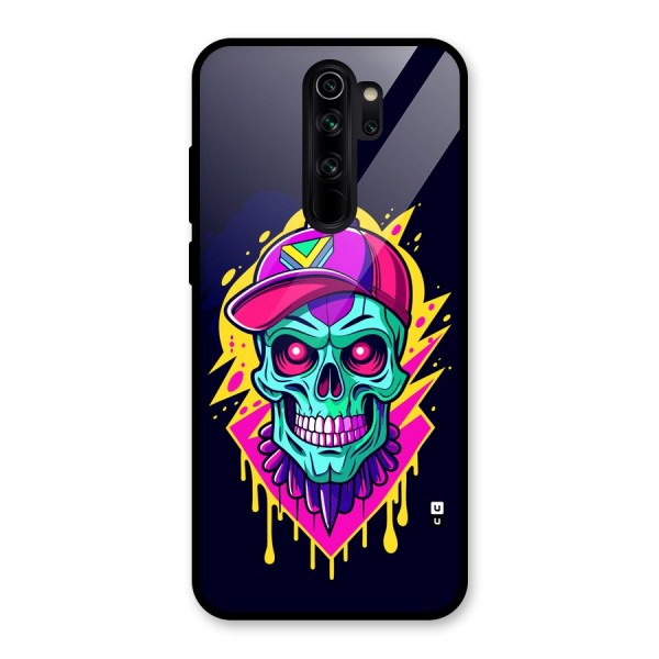 Skull In Cap Glass Back Case for Redmi Note 8 Pro