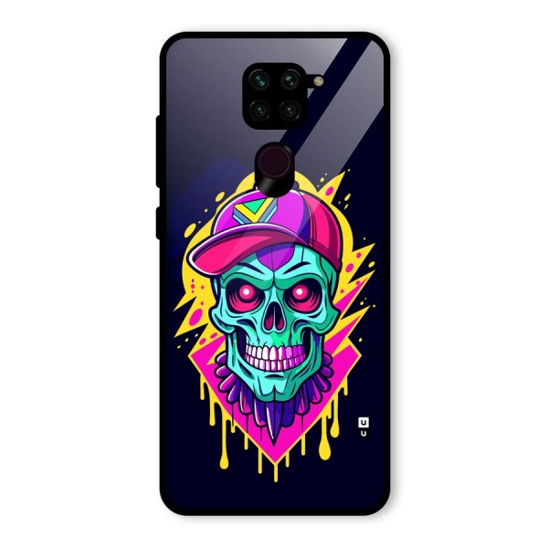 Skull In Cap Glass Back Case for Redmi Note 9