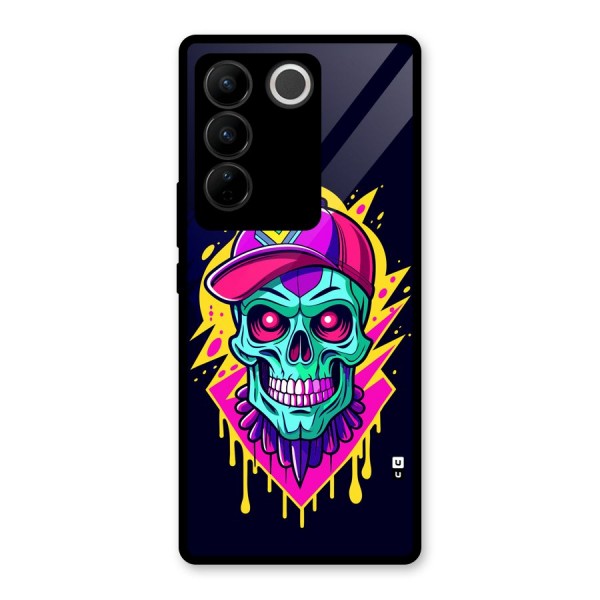 Skull In Cap Glass Back Case for Vivo V27